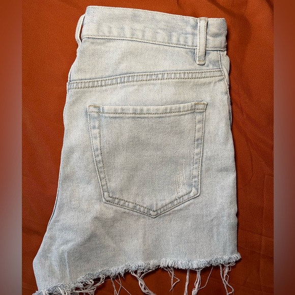 ultra high rise vintage distressed denim short - Picture 8 of 8